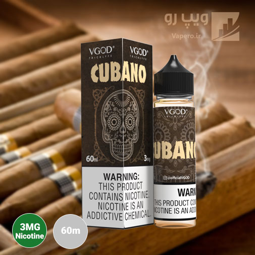 ایجویس با طعم سیگار برگ کوبایی و وانیل - CUBANO By VGOD