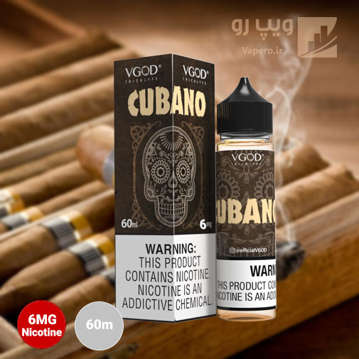 ایجویس با طعم سیگار کوبایی و وانیل - CUBANO By VGOD 6mg